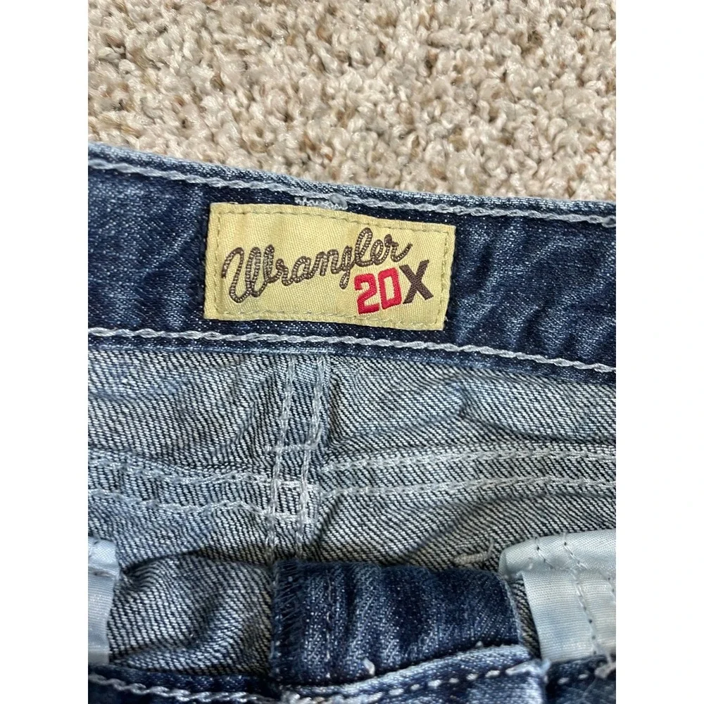 Wrangler 20X Jeans Kids Size 8 Blue Excellent Western Adjustable Waist Straight